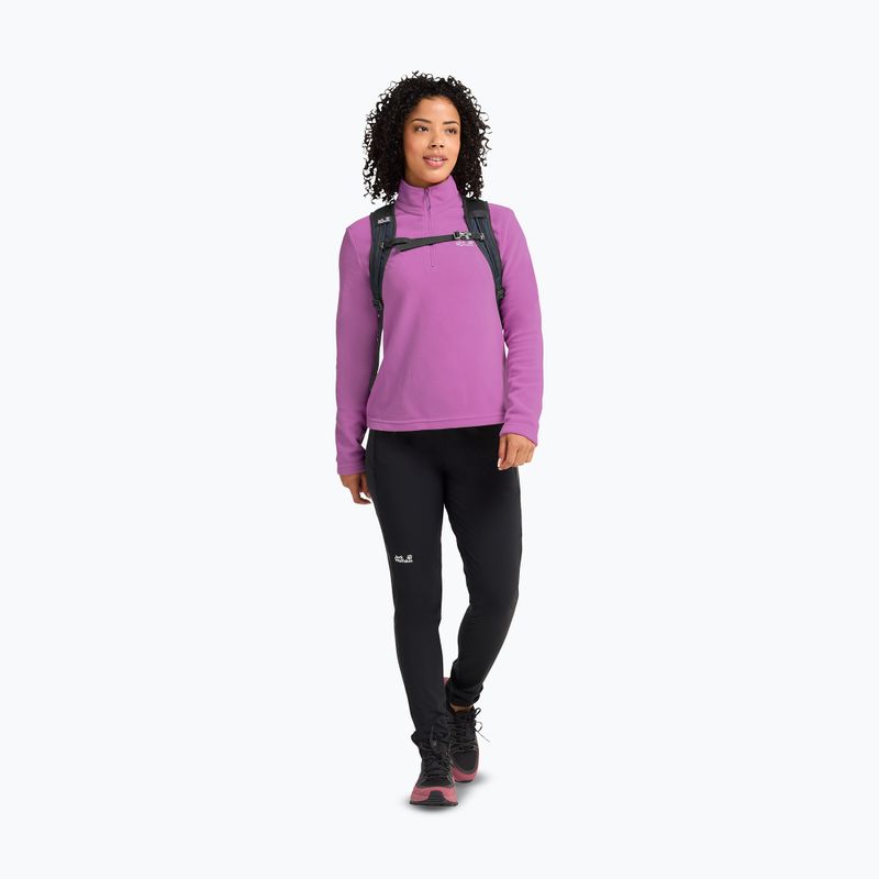 Női polár pulóver Jack Wolfskin Taunus 100 Half Zip foxglove 2