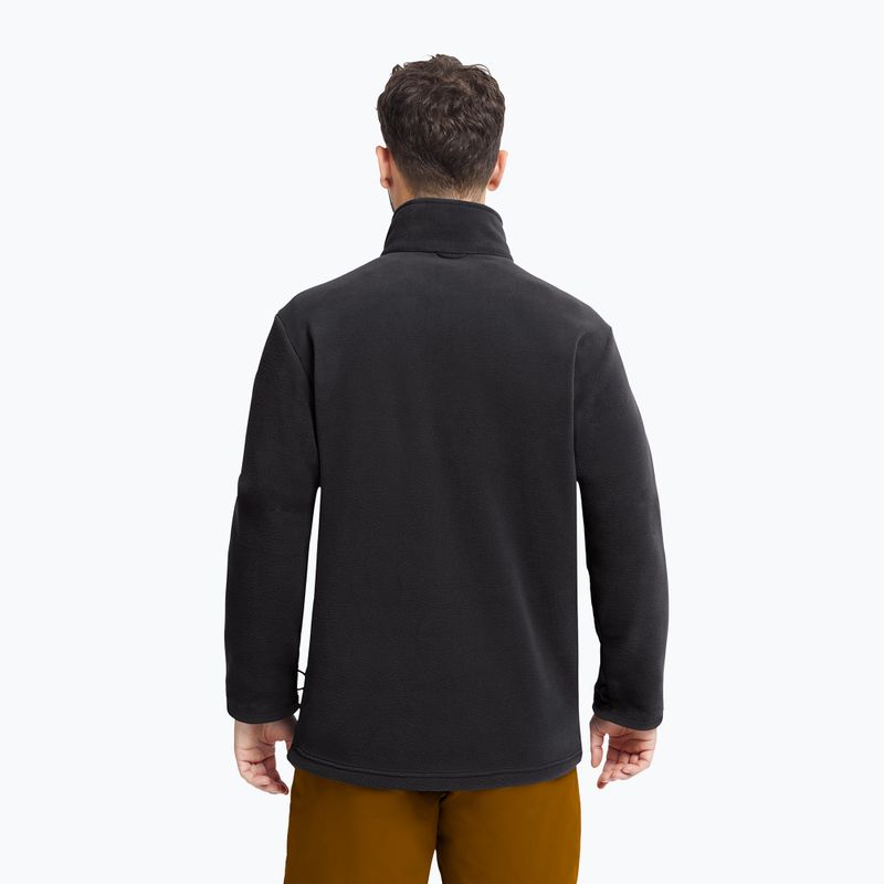 Férfi polár pulóver Jack Wolfskin Taunus 200 Full Zip black 3