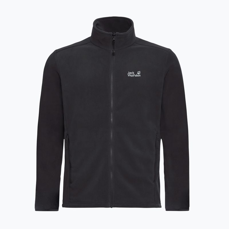 Férfi polár pulóver Jack Wolfskin Taunus 200 Full Zip black 7