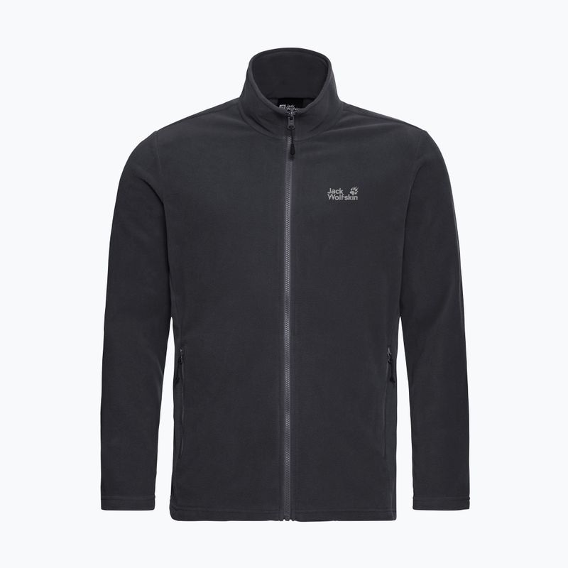 Férfi polár pulóver Jack Wolfskin Taunus 100 Full Zip black 7
