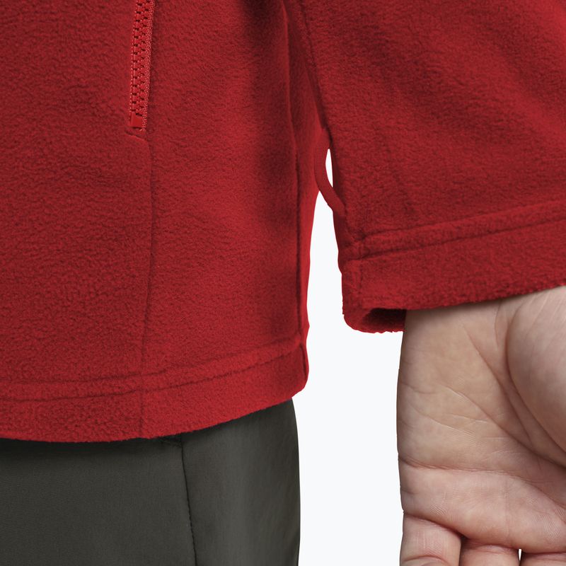 Férfi polár pulóver Jack Wolfskin Taunus 100 Full Zip siren red 6