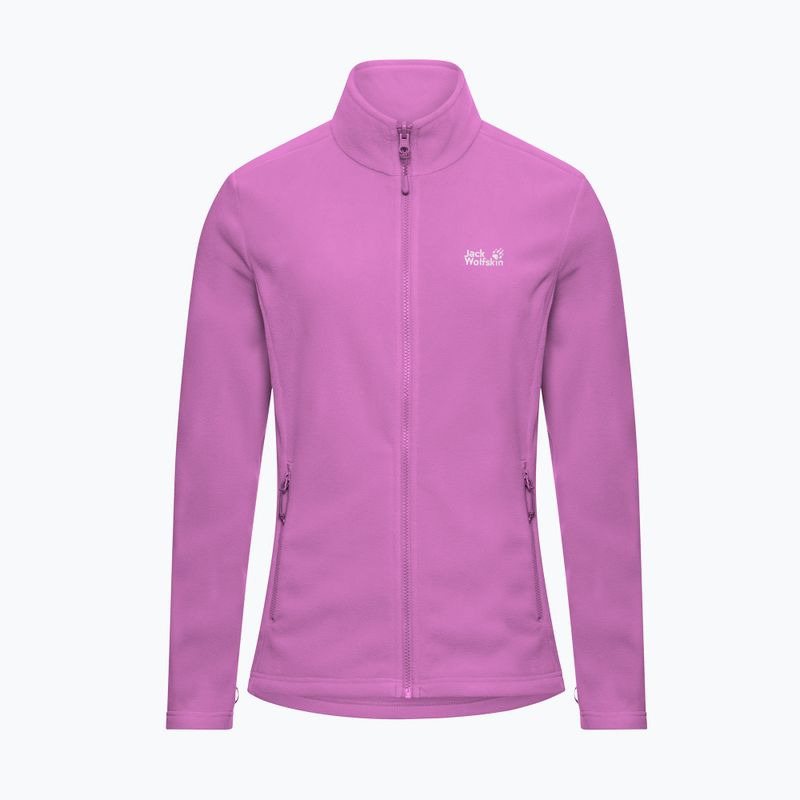 Női polár pulóver Jack Wolfskin Taunus 100 Full Zip foxglove 7