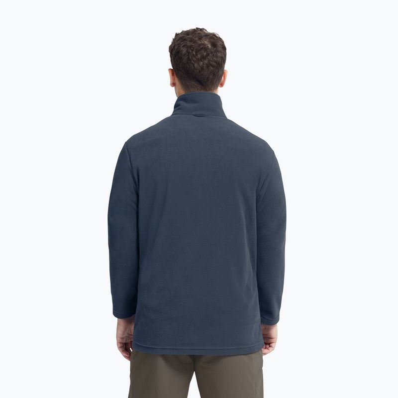 Férfi polár pulóver Jack Wolfskin Taunus 100 Full Zip midnight sky 3