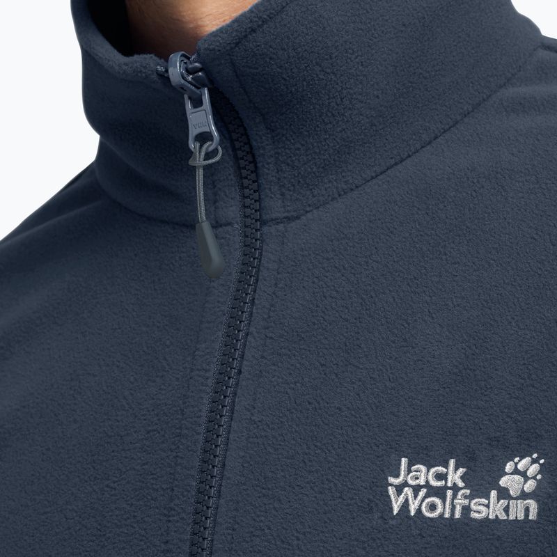 Férfi polár pulóver Jack Wolfskin Taunus 100 Full Zip midnight sky 4