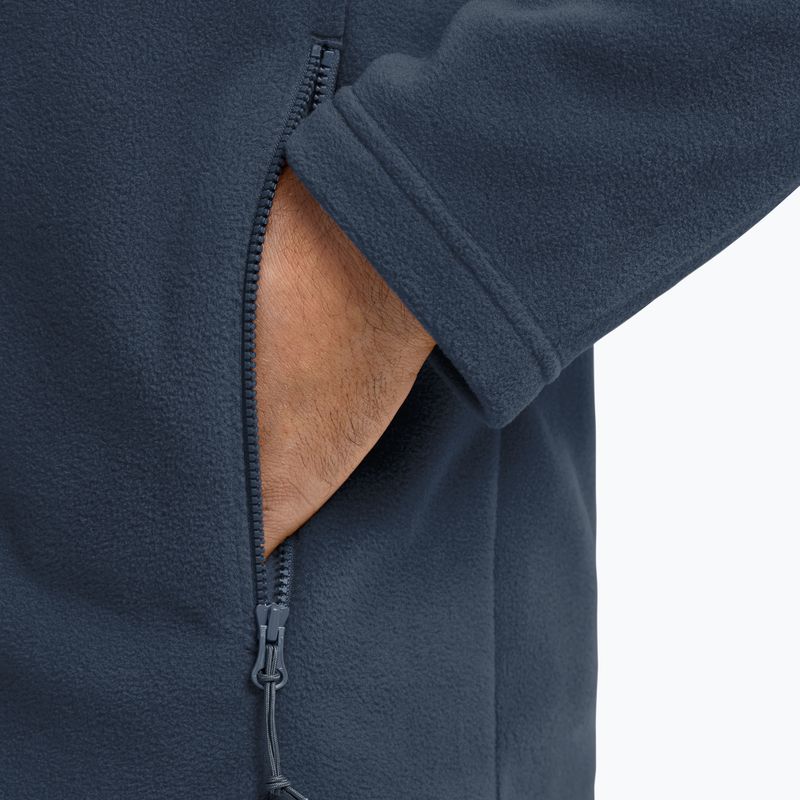 Férfi polár pulóver Jack Wolfskin Taunus 100 Full Zip midnight sky 5