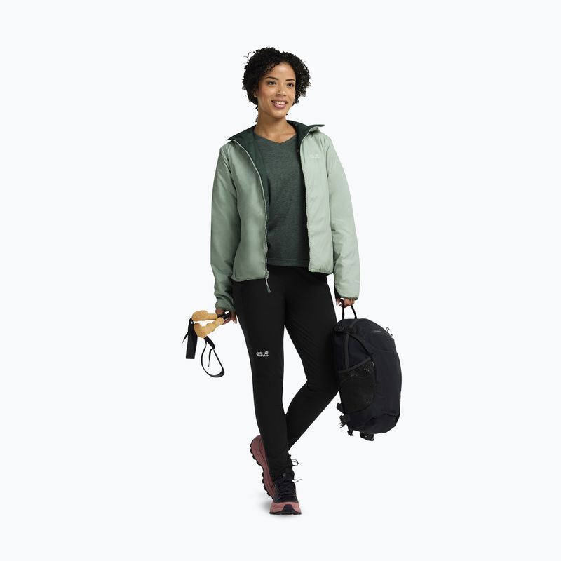 Női bélelt kabát Jack Wolfskin Trail Light Ins 2IN1 green zinnia 2
