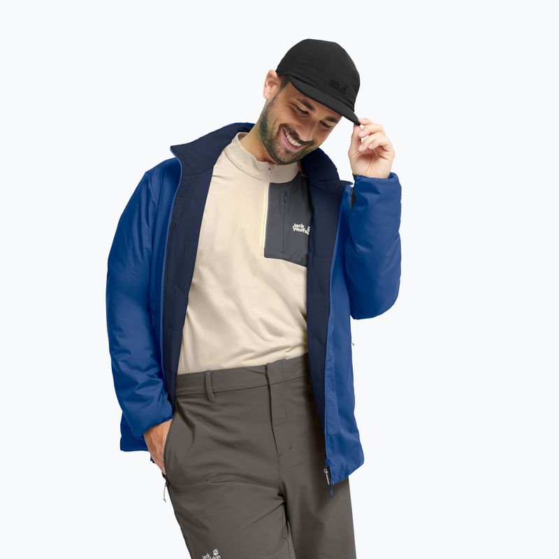 Férfi bélelt kabát Jack Wolfskin Trail Light Ins 2IN1 blue orchid 5