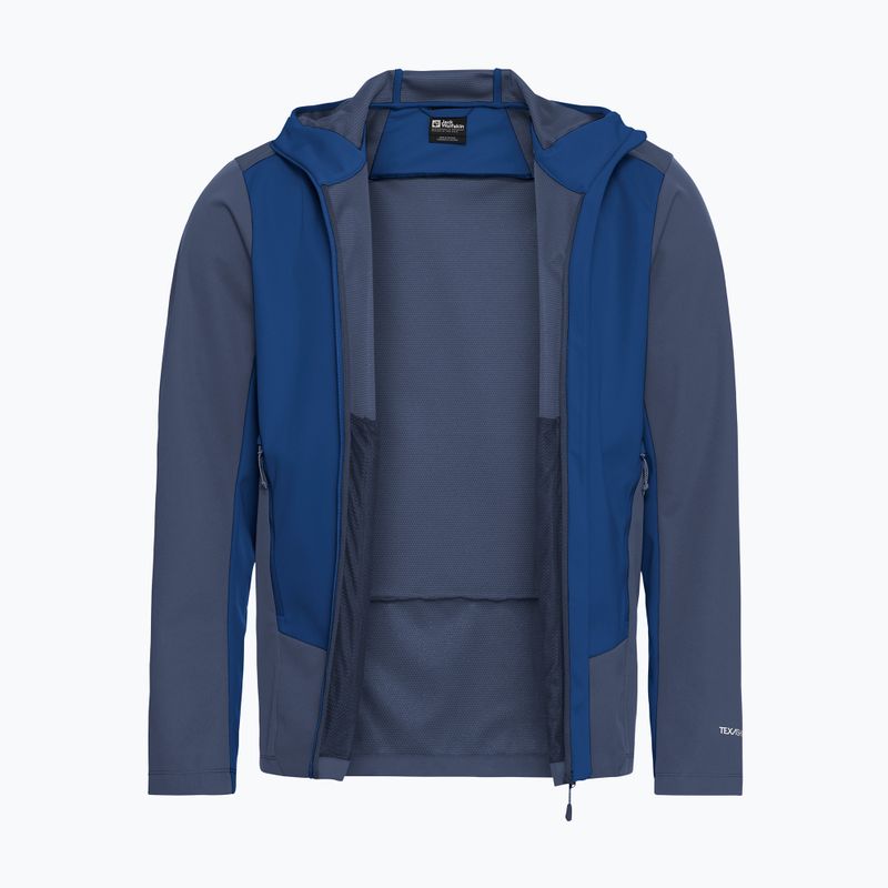 Férfi softshell dzseki Jack Wolfskin Skyvail blue orchid 8