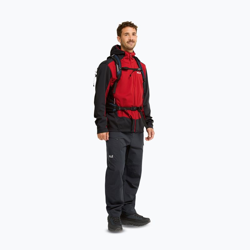 Férfi softshell dzseki Jack Wolfskin Skyvail siren red 2