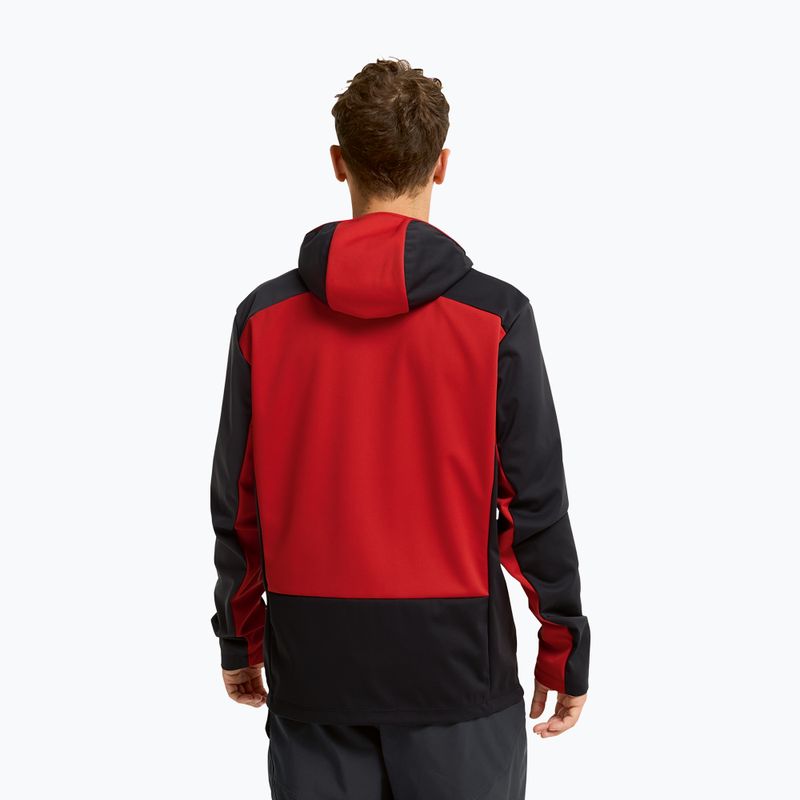 Férfi softshell dzseki Jack Wolfskin Skyvail siren red 3