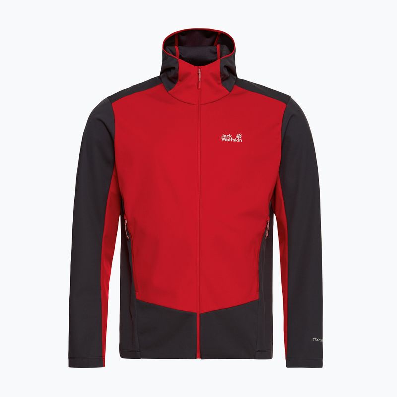 Férfi softshell dzseki Jack Wolfskin Skyvail siren red 7