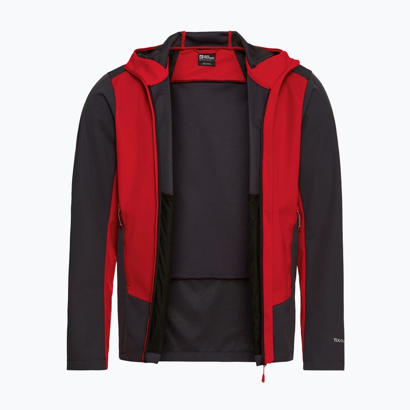 Férfi softshell dzseki Jack Wolfskin Skyvail siren red 9