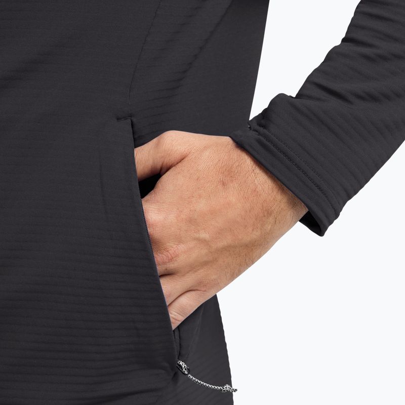 Férfi trekking pulóver  Jack Wolfskin Litestride Full Zip black 6