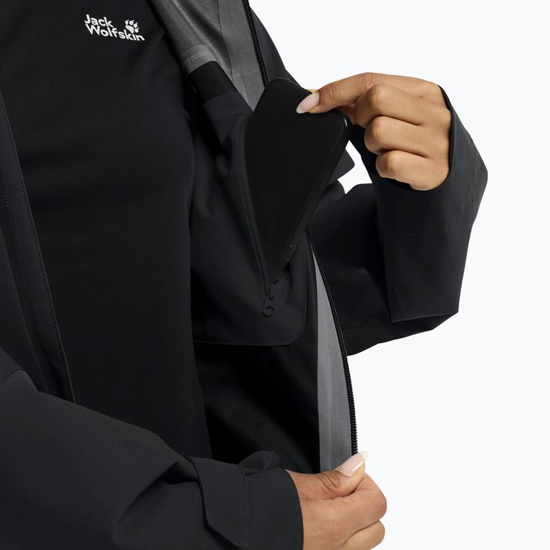 Női esőkabát Jack Wolfskin Rockpaw 3L phantom 6