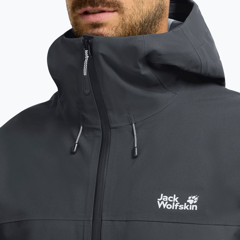 Férfi esőkabát Jack Wolfskin Rockpaw 3L phantom 4