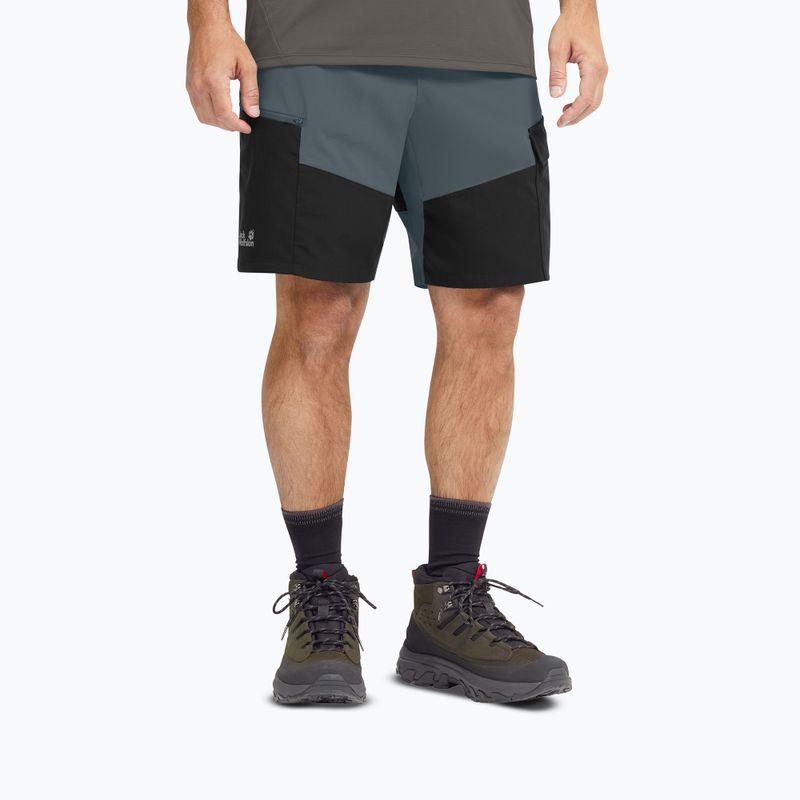 Férfi túracipő Jack Wolfskin Apex Hike Texapore Mid obsidian moss 5