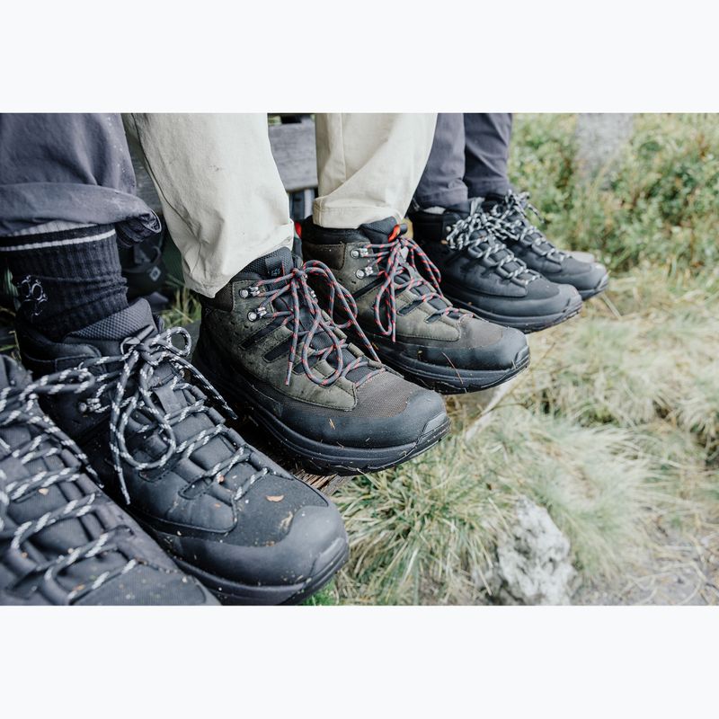 Férfi túracipő Jack Wolfskin Apex Hike Texapore Mid obsidian moss 9