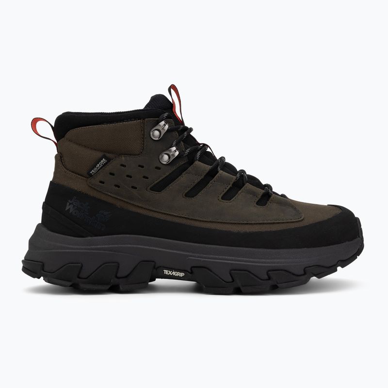 Férfi túracipő Jack Wolfskin Apex Hike Texapore Mid obsidian moss 2