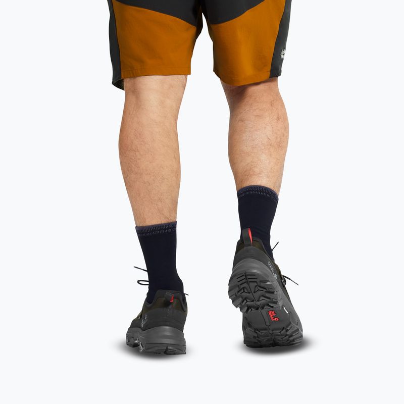 Férfi túracipők Jack Wolfskin Apex Hike Texapore Low obsidian moss 9