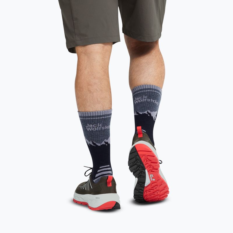 Férfi túracipő Jack Wolfskin Wild Hike Low obsidian moss 6