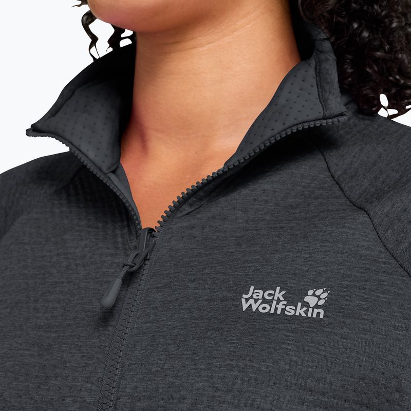 Női polár pulóver Jack Wolfskin Anytrail Full Zip phantom 4