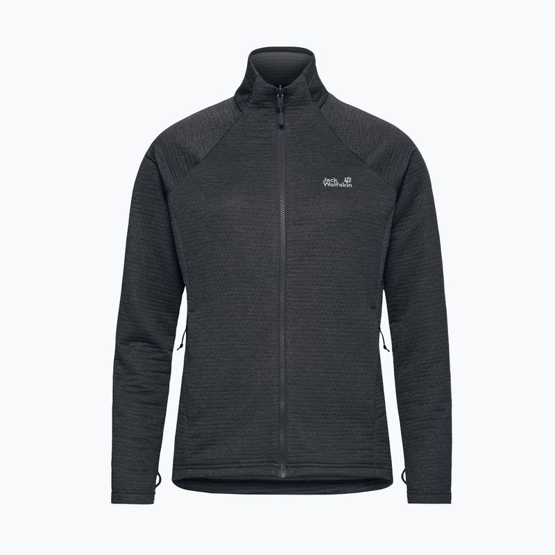 Női polár pulóver Jack Wolfskin Anytrail Full Zip phantom 7