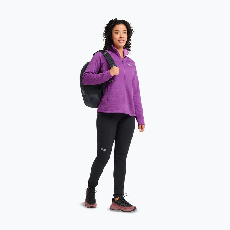 Női polár pulóver Jack Wolfskin Anytrail Full Zip freesia 2
