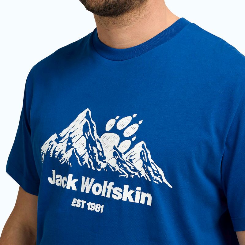 Férfi póló Jack Wolfskin Carefree blue orchid 4