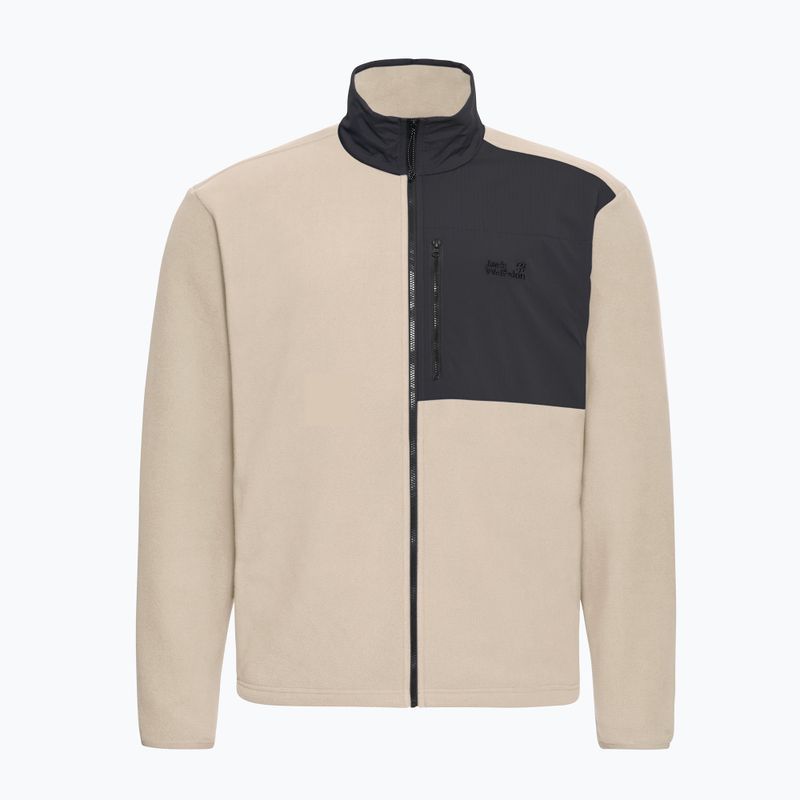 Férfi polár pulóver Jack Wolfskin Sumetro Full Zip oyster 7