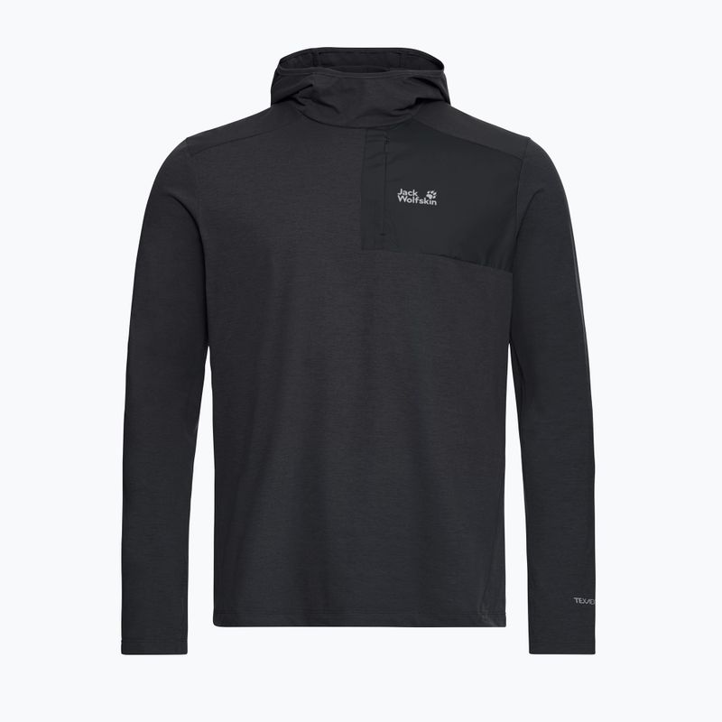 Férfi trekking pulóver  Jack Wolfskin Sucol Hoody black 5