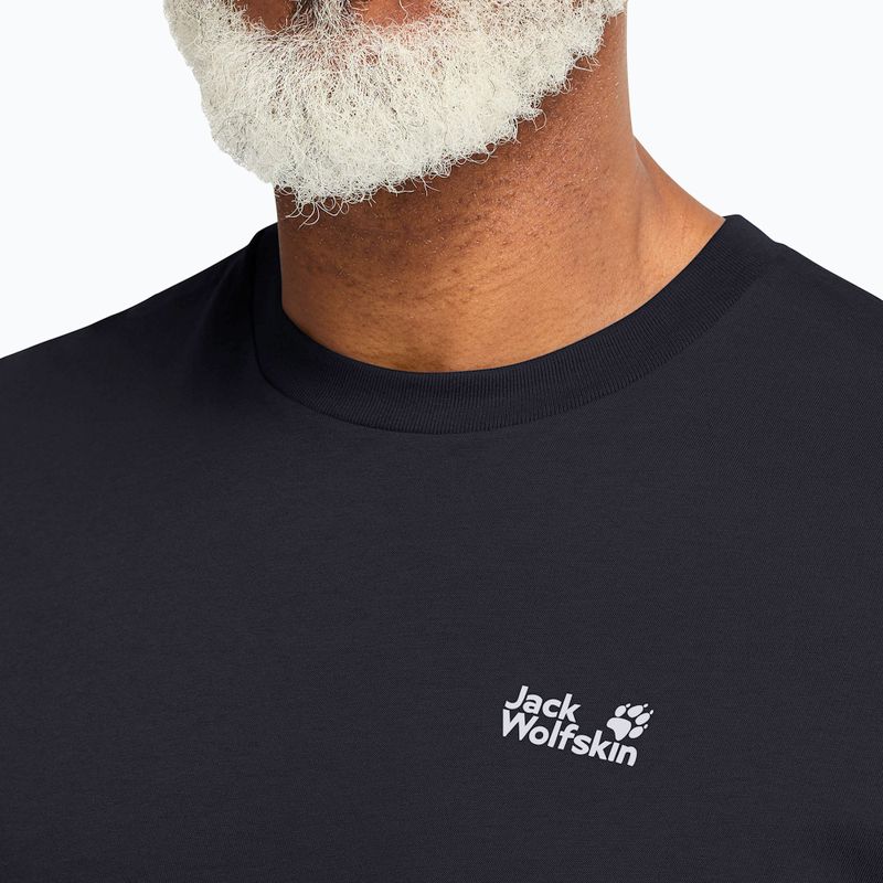 Férfi póló Jack Wolfskin Essential dark navy 4