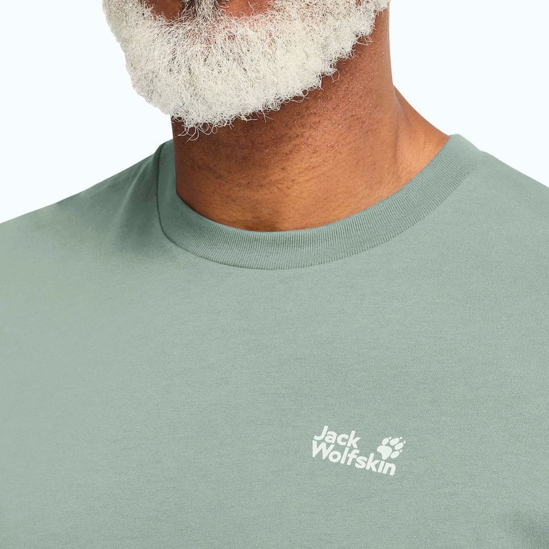 Férfi póló Jack Wolfskin Essential green zinnia 4