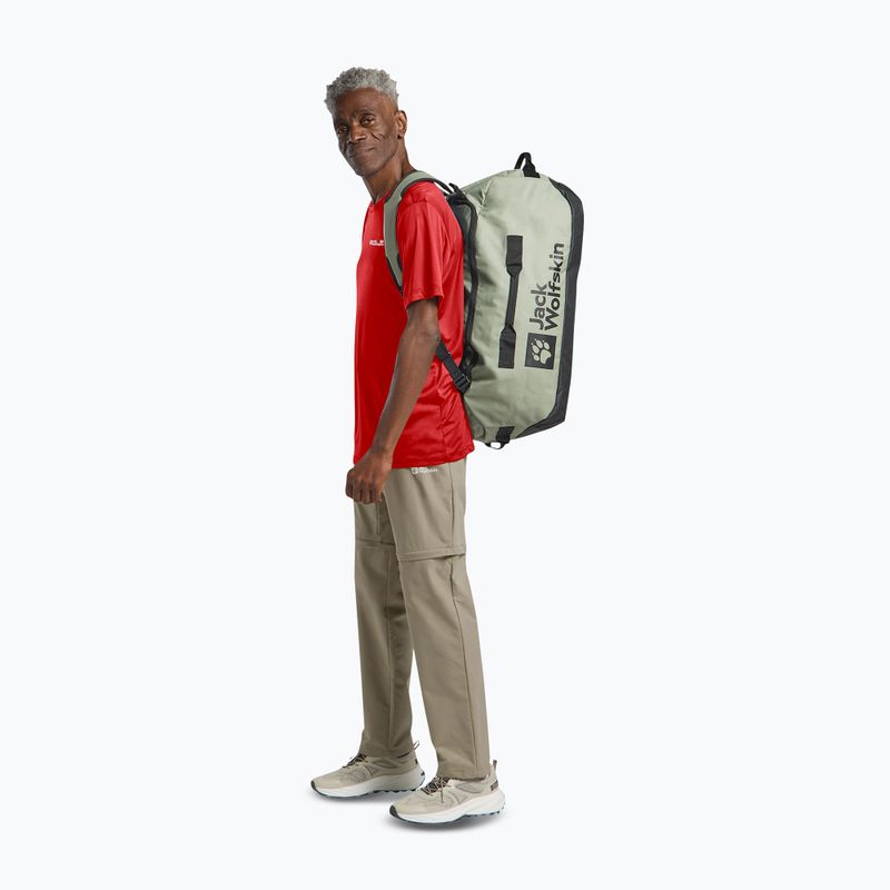 Férfi túrapóló Jack Wolfskin Tech T siren red 2