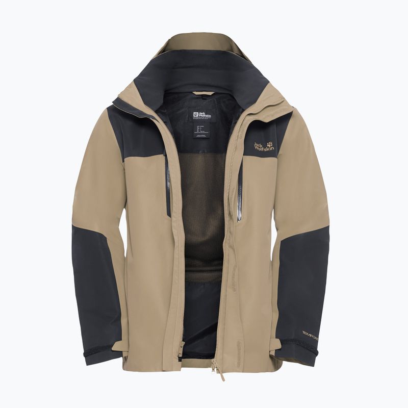 Férfi esőkabát Jack Wolfskin Jasper 2L hazel wood 9