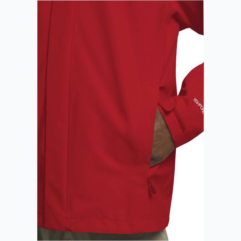 Férfi esőkabát Jack Wolfskin Trailtime 2L siren red 6