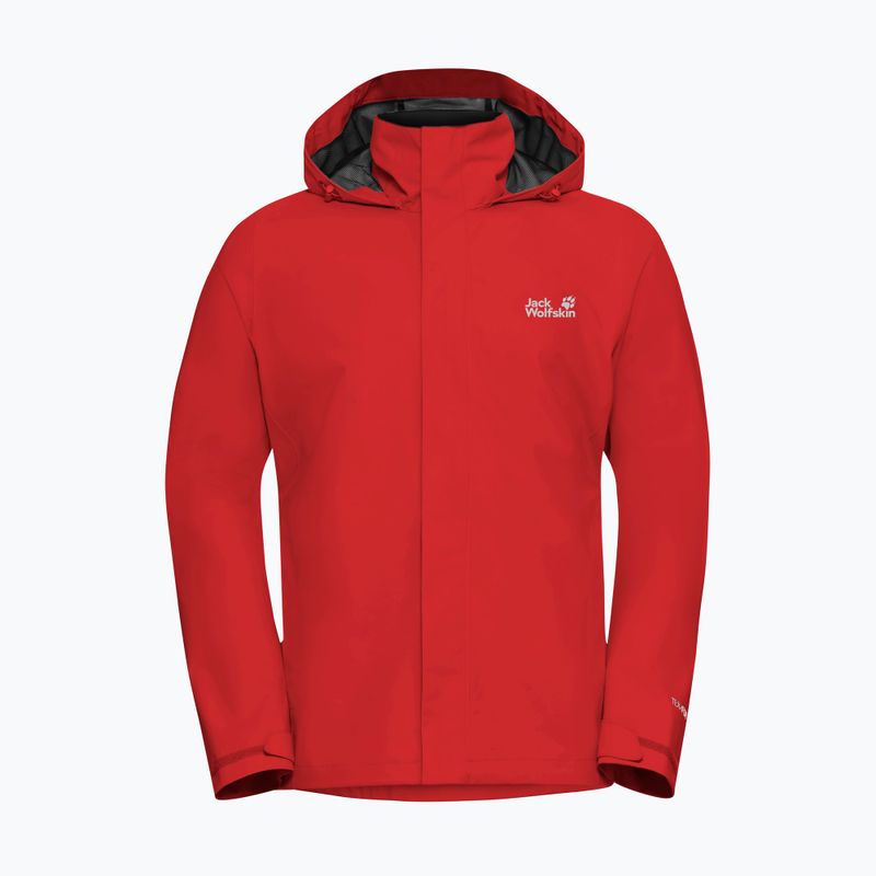 Férfi esőkabát Jack Wolfskin Trailtime 2L siren red 7