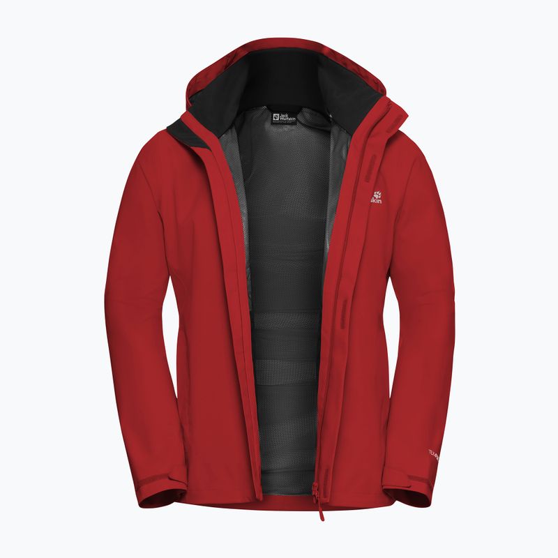 Férfi esőkabát Jack Wolfskin Trailtime 2L siren red 8