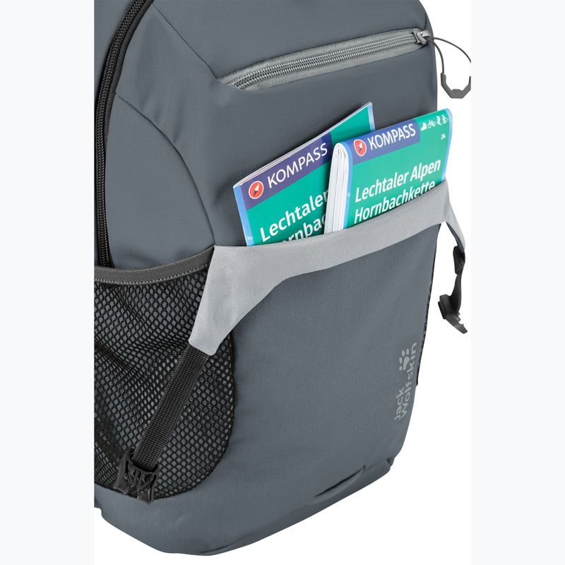 Kerékpáros hátizsák Jack Wolfskin Velocity 12 l grey odessa 10