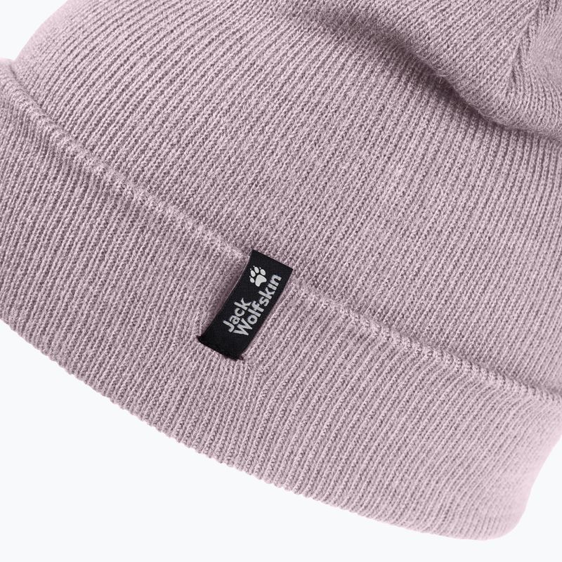 Téli sapka Jack Wolfskin Rib dusty blush 3