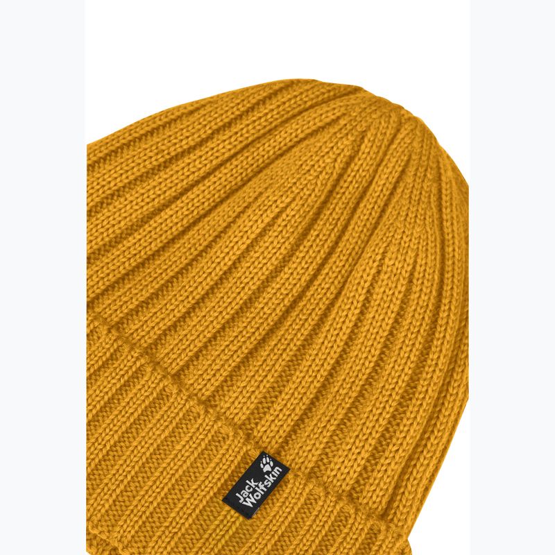 Téli sapka Jack Wolfskin Rib Knit burly yellow jw 3
