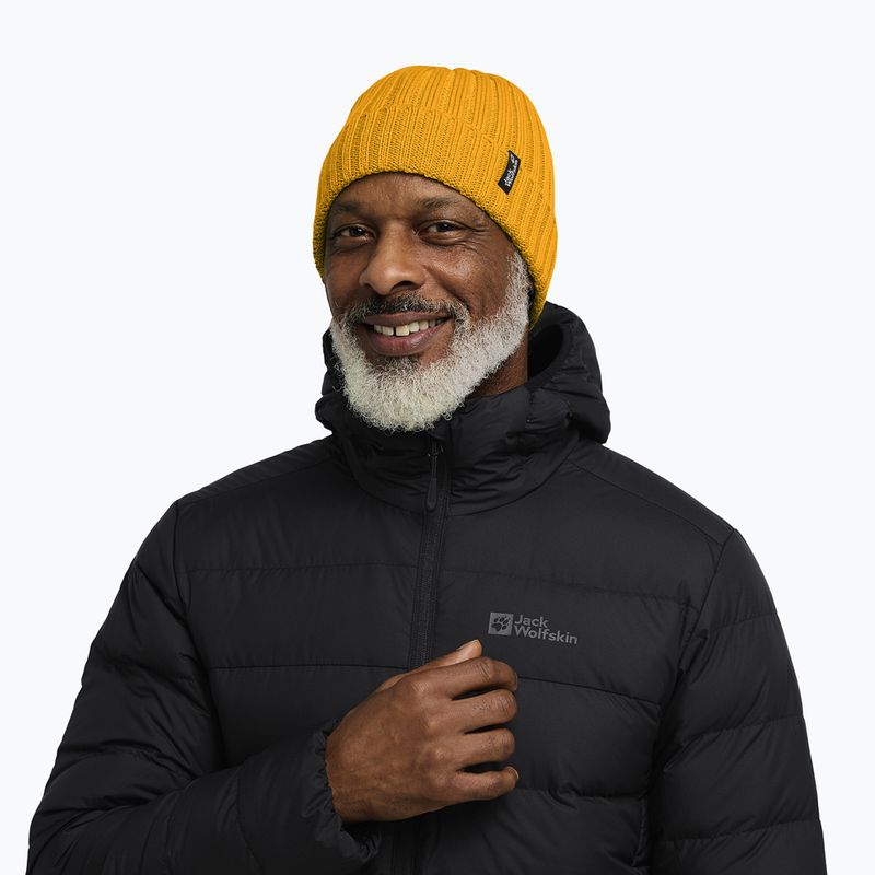 Téli sapka Jack Wolfskin Rib Knit burly yellow jw 5