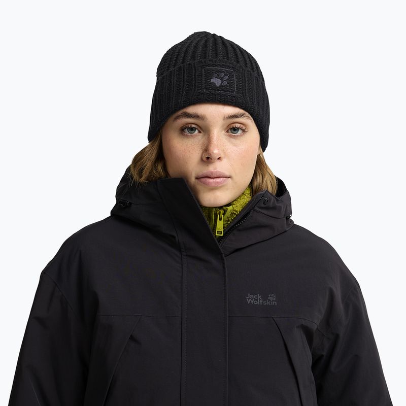 Téli sapka Jack Wolfskin Badge Beanie black 5