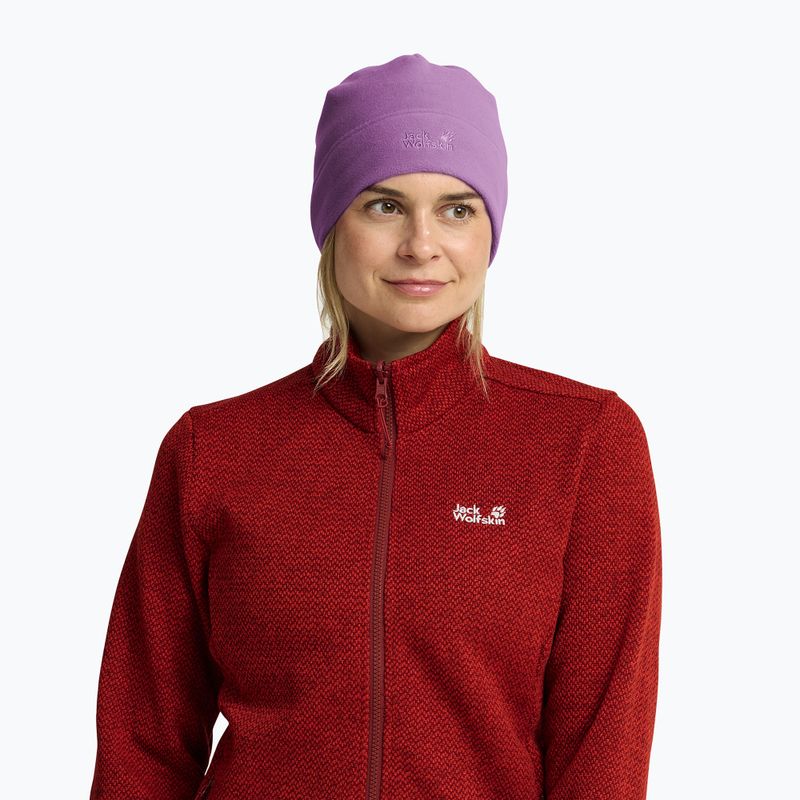 Téli sapka Jack Wolfskin Real Stuff Beanie vivid orchid 4