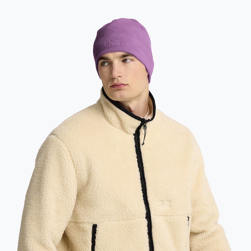 Téli sapka Jack Wolfskin Real Stuff Beanie vivid orchid 5