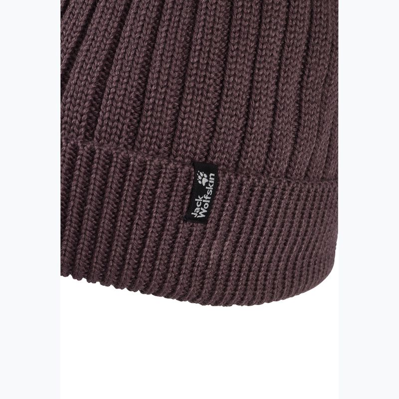 Téli sapka Jack Wolfskin Pom Pom Beanie sheer plum 3