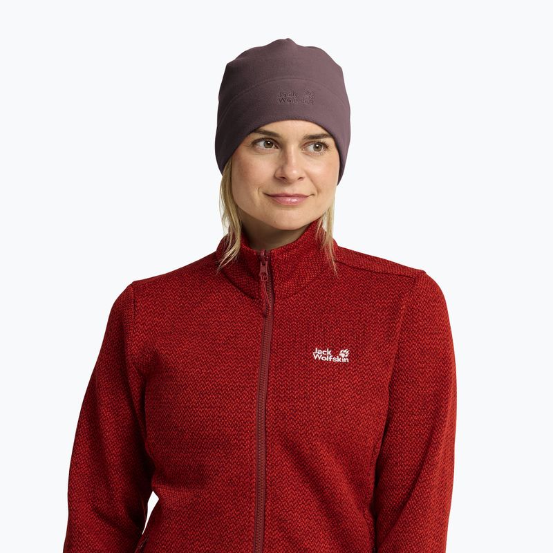 Téli sapka Jack Wolfskin Real Stuff Beanie Sheer Plum 5