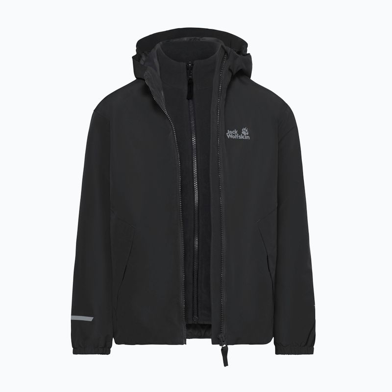Gyerek 3 az 1-ben kabát Jack Wolfskin Iceland 3IN1 2026 black 3