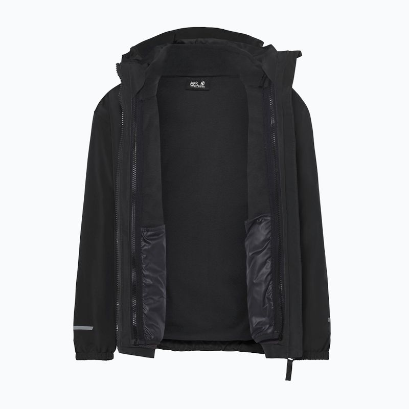 Gyerek 3 az 1-ben kabát Jack Wolfskin Iceland 3IN1 2026 black 4