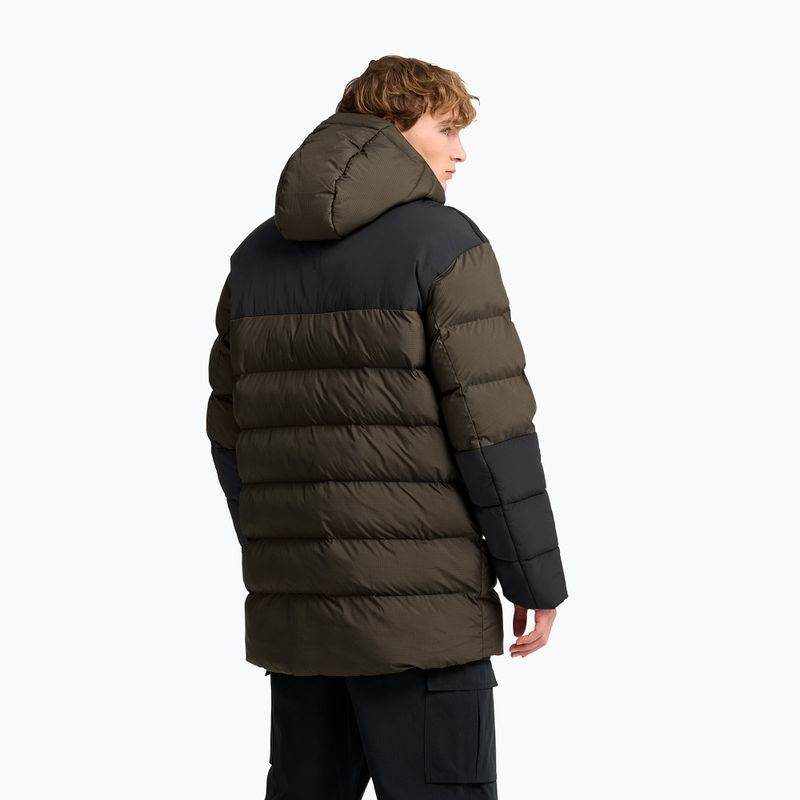 Férfi bélelt kabát Jack Wolfskin Icy Hollow Hooded obsidian moss 3