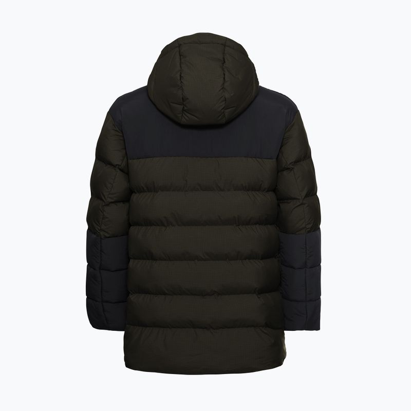 Férfi bélelt kabát Jack Wolfskin Icy Hollow Hooded obsidian moss 8